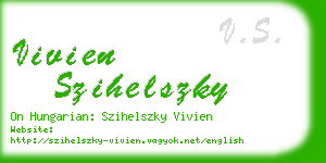 vivien szihelszky business card